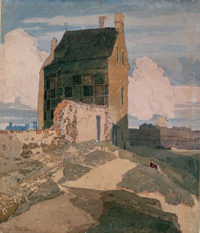 On the Walls, Great Yarmouth by John Sell Cotman